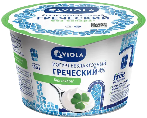 Viola Йогурт «Греческий» безлактозный 4%